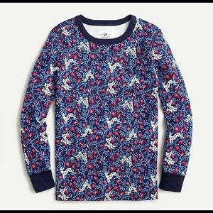 J. Crew Holiday Floral Pajamas